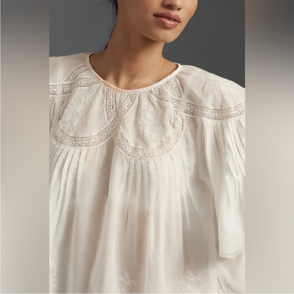 FARM Rio Embroidered Swing Cotton Blouse - Picture 2 of 7